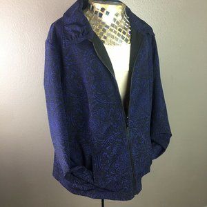 Zenergy Chico's size 2 Medium 12 14 zip up jacket